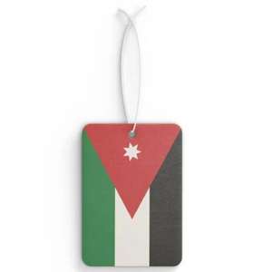 Customized Design of Jordan Flag Car Fragrance, Hanging <strong>air</strong> Freshener Fragrance - Product Image 1