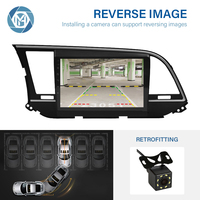 Radio mobil navigasi GPS layar sentuh Android 10.1 inci Stereo 2 Din Head Unit dengan OBD2 Amplifier untuk Hyundai Elantra 2014-2018