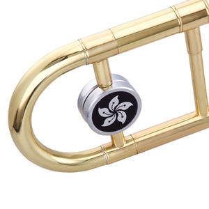 Trombones ténor en Sib, corps en laiton, finition laquée or, vente directe d'usine - Product Image 4