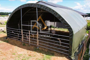Structure économique et facile à installer pour écurie extérieure en acier galvanisé, boxes pour <span class=keywords><strong>chevaux</strong></span>, abri <span class=keywords><strong>mobile</strong></span> pour <span class=keywords><strong>chevaux</strong></span> avec toit - Product Image 3