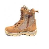 Sepatu Boots Safety Pria Kulit Premium Berkualitas Tinggi, Model Tinggi dengan Tali, Pelindung Baja di Ujung, Anti Benturan, Anti Selip, Anti Bau