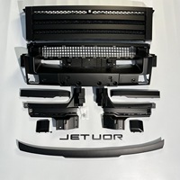 Grille avant ABS pour Jetour Traveller T2, style Black Warrior, grille en maille, pièces de modification de pare-chocs tout-terrain