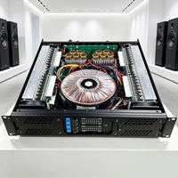 Amplificateur de puissance de classe H 800W 4 canaux haute fidélité, format 2U, amplificateur de son professionnel pour les lieux de concerts en plein air