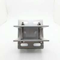 Kit de support réglable pour panneaux solaires photovoltaïques, plaques de serrage moletées, quincaillerie en acier inoxydable pour montage au sol et sur carport