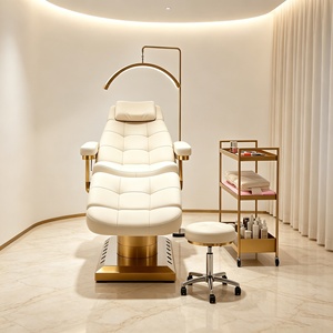 เตียงนวดเสริมความงามอุ่นร้อน รุ่น RJ Luxury Modern Spa Beauty Salon สำหรับทำทรีทเมนท์ทางการแพทย์ ดูแลเท้า นวดหน้า ต่อขนตา รุ่น RJ-616 - Product Image 4