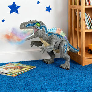 Jouets de dinosaures Velociraptor RC avec pulvérisation de brume de 7 couleurs, lumières LED doubles, mouvements interactifs complets, cadeau pour enfants - Product Image 3