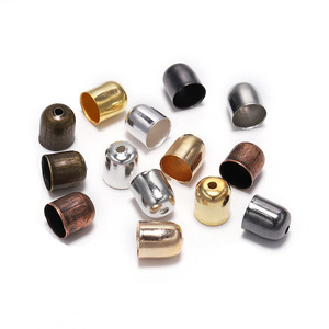 St. Kunkka Bead Caps <b>Iron</b> Plated Jewelry Findings For DIY Earrings Accessories 8mm Size - Product Image 5
