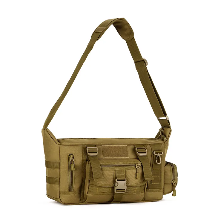 MOLLE Carrying-on Comfortable Tactical Messenger Bag Portable Outdoor Waterproof A4 Brief Men Crossbody Sling Bag