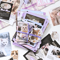 Simno 100PCS Kawaii Scrapbooking Fournitures Pack Esthétique Scrapbook Autocollant Papier Art Journaling Kit pour Junk Journals Planner