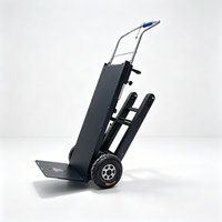 Monte-escalier électrique chenillé robuste 400 kg, grandes roues de 10 pouces, batterie lithium 48 V, pliable, en acier, pour le transport de marchandises et la montée
