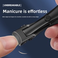 Longhui Nouveau Coupe-Ongles Grande Taille Anti-éclaboussures en Acier Inoxydable à Large Ouverture, Coffret Cadeau Portable pour Adultes et Personnes Âgées