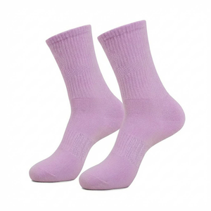 Chaussettes de course respirantes et <span class=keywords><strong>anti</strong></span>-<span class=keywords><strong>frottement</strong></span> les plus vendues, chaussettes de sport mi-mollet de couleur unie - Product Image 3