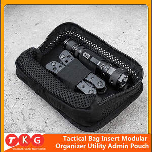 Tactical Breathable Admin Pouch Mesh Pocket Modular Organizer Utility Insert <b>Bags</b> Fastened by Hook Made of Durable Polyester - Product Image 5
