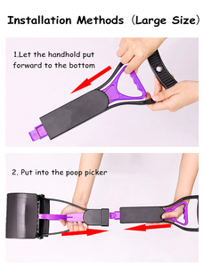 Açık havada taşınabilir uzun sap köpek <span class=keywords><strong>Pooper</strong></span> <span class=keywords><strong>Scooper</strong></span> plastik torba eki ile katlanır Pet cker seçici köpek Pet atık bertaraf için - Product Image 5