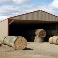Bâtiment de stockage agricole préfabriqué en acier sur mesure, abri pour poulets, options de maison de ferme, design moderne, durable