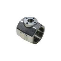 Services d'usinage CNC de haute précision VCU pour connecteurs en aluminium EN AW 6082 avec surface plane pour l'industrie hydraulique