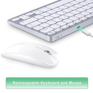 Wireless <b>Keyboard</b> Mouse Combo LED Backlit English Ultra Thin Silent <b>Keyboard</b> and Mouse for Home Office - Product Image 5