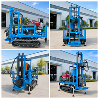 Machine compacte et portable sur chenilles pour le forage de puits d’eau, profondeur de 100 à 200 m, vente directe d’usine, gara