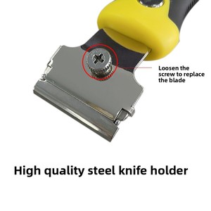 Telescopic Squeegee Holder Cleaning Glass Floors Tiles; Removes Stains Grime; Comes Four Blades; Multi-purpose Scraper - Product Image 4