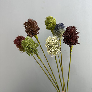 Ramo Decorativo de Ajo Artificial para Oficina, Jardín, Decoración del Hogar, Flor Artificial de Plástico, Plantas Artificiales - Product Image 3