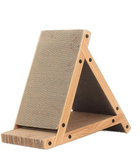 Griffoir et tapis pour <span class=keywords><strong>chat</strong></span> <span class=keywords><strong>en</strong></span> <span class=keywords><strong>bois</strong></span> naturel, <span class=keywords><strong>arbre</strong></span> à <span class=keywords><strong>chat</strong></span> pour chats d'intérieur - Product Image 4