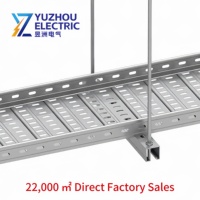 Plateau de câblage perforé ventilé en acier au carbone léger, haute résistance à la corrosion (zinc-aluminium-magnésium), capacité 180 kg