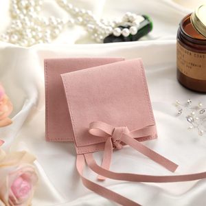 Bolsa de Joyería de Microfibra Lothee de 8x8 cm (3 Pulgadas) para Corbatas de Moño, Bolsa de Regalo Pequeña para Pulseras, Unisex, Ligera - Product Image 5