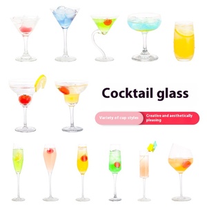 Boissons en <span class=keywords><strong>verre</strong></span> personnalisées créatives Cocktail Bar à vin Martini Margarita pour verres à champagne pour occasions adaptées - Product Image 3