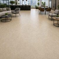 Revêtement de sol en vinyle SPC WYRAX beige imitation pierre, 5 mm, facile à installer, planches pour intérieur commercial, bureau, usage professionnel