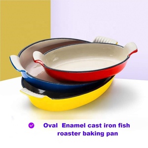 Набор из эмалированной чугунной формы для выпечки и выпечки с антипригарным покрытием - Product Image 3