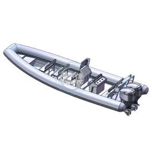 Rhib 860 Gommoni <span class=keywords><strong>Barca</strong></span> Da Pesca, Bote Inflable de Aluminio con Motor - Product Image 4