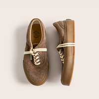 Vente en gros de baskets de sport pour hommes, personnalisées, de créateur, style 'Old Money', en daim de vache vieilli, à semelle épaisse, vintage, décontractées et rétro, OEM