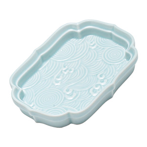 Mini bandejas de porcelana estilo chino con diseño floral de Fujian Dehua Jifu para servir té, bocadillos y exhibiciones en bodas. - Product Image 2