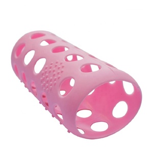 Bouteille d'eau en verre en silicone écologique / Housse de bouteille en caoutchouc de silicone 300ml/500ml - Product Image 4