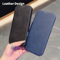Étui de téléphone à support magnétique en cuir de luxe pour iPhone 17 Air 16 Pro Max 15 14 13 12 11 Pro étui de téléphone à béquille