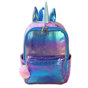 레인보우 Pu 유니콘 십대 배낭 학교 가방 유니콘 도매 학교 가방 배낭 여자 배낭 가방