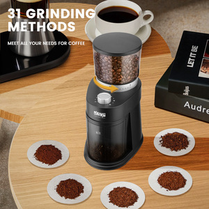 เครื่องบดเมล็ดกาแฟดีเอสพี 12 ออนซ์เครื่องบดเอสเพรสโซไฟฟ้าในครัวเรือนพร้อมตัวจับเวลาอัตโนมัติสีทึบสีดำ - Product Image 3