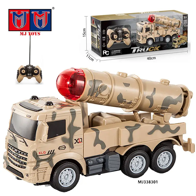 Top Fashion Rc Military Vehicle Missile Gun Model Armoured Vehicles Truck Remote Control Car Rc Military Trailer