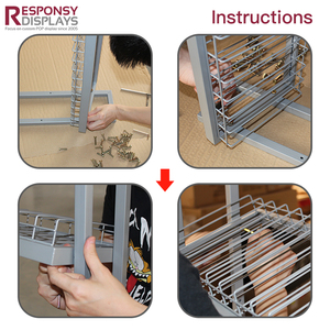 Accesorios para teléfonos móviles de pie de metal desmontable con alambre de metal extraíble y ganchos - Product Image 6