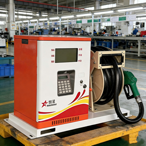 משאבת דלק ניידת 12V / 24V / 220V עם גלגלת צינור ניתנת להארכה עד 15 מטר, מתאימה לתדלוק ציי רכב - Product Image 1