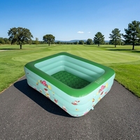 Großhandel BSCI ISO9001 Zertifizierter 3mm Dicker PVC Rechteckiger Aufblasbarer Swimmingpool für Kinder Wasserdicht Umweltfreundlich Einfach