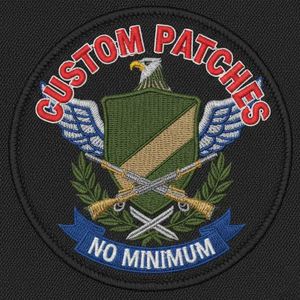 Wholesale 24h Online Free Design Your Own logo Service No Minimum Custom <b>Iron</b> Sew on Hook and Loop Embroidered Patch with logo - Product Image 2