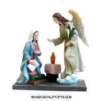 Articles religieux catholiques jésus croix statue sainte famille polyrésine sculpture josephman collection pour décor d'église de noël
