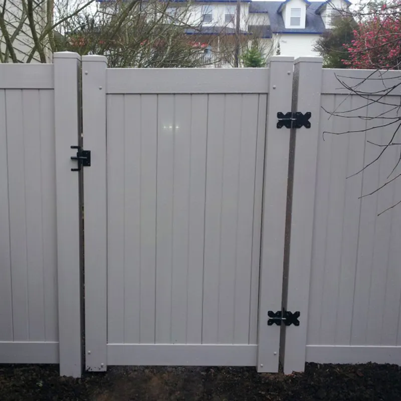 Sáng tạo 6ftx8ft đầy đủ sự riêng tư PVC hàng rào bền vững thiết kế vững chắc với tráng PE khung sử dụng Vinyl hàng rào Panels để bán