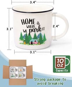 Mug à café ou tasse à thé en métal émaillé avec poignée, impression personnalisée du logo par sublimation - Product Image 5