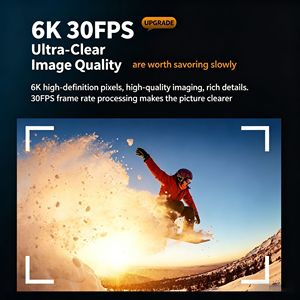 Caméra Sportive Numérique Étanche M82TR 6K Double Écran 30m WiFi Grand Angle 170° Mémoire Intégrée 128 Go pour <span class=keywords><strong>Casque</strong></span> et Vélo - Product Image 3