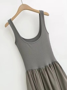 Bonito vestido de mujer verano playa Casual elegante transpirable Vestidos largos Mujer elegante vestidos lisos para mujer - Product Image 4