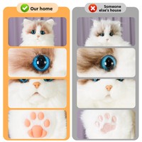 Sac à dos en peluche pour chat Pet Century, sac à dos double épaule de simulation, jouet en forme de poupée, rembourré en coton PP, cadeau d'anniversaire, vente en gros, trois couleurs