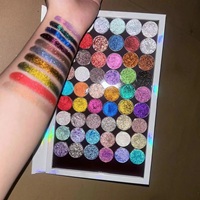 Private Label vegane pigmentierte holo graphische Multi chrom Lidschatten DIY Makeup Duo Chrome Lidschatten-Palette