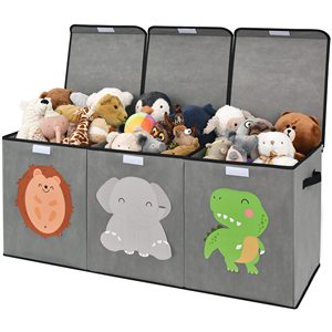 Toy Storage Bin Extra Large Toy Storage Box Gray Storage Bins with Lids
